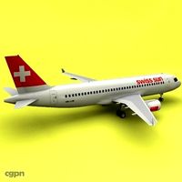 A320 Swiss Sun3d model