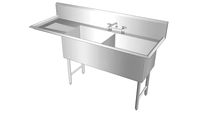 Commercial Two Compartment Sink