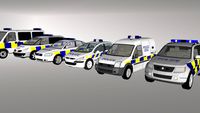 British Police vehicles