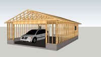 Stand-alone two car garage