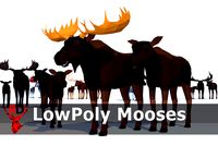 LowPoly Moose pack