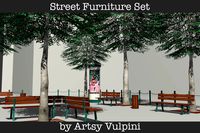 Street Furniture Set