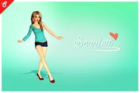 Scarlett Riley: Stylized Casual Character