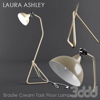LAURA ASHLEY / bradie cream task floor lamp