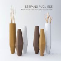 STEFANO PUGLIESE MARCHIGUE CONCRETE VASE COLLECTION 2013