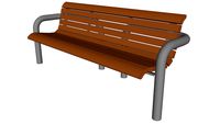 Petoskey Backed Bench