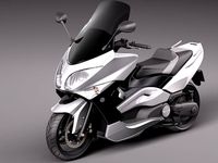 Yamaha TMax 20082012 3D Model