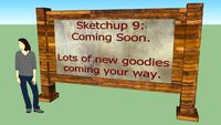 Sketchup 9 Bilboard Sign - Sketchup 8.