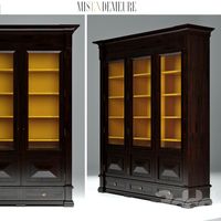 BOOKCASE ORSAY COLLAPSABLE F. PALISSANDRE INS. OCHRE