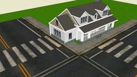 Kuispunt met huizen