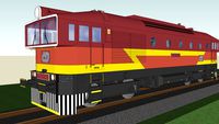 'Goggles' Class 754 best locomotive dark red