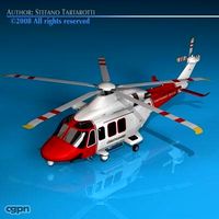 AW139 coastguard3d model