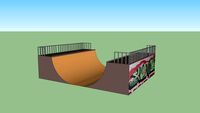 skate ramp half pipe