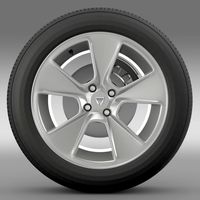 Dacia Logan wheel3d model