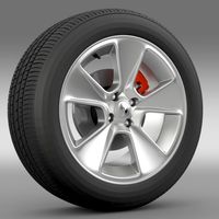 Renault Logan2 wheel3d model