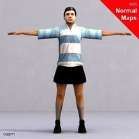 SWom0010-FBX / FBX Rigged Models for Motionbuilder3d model