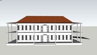Exterior of Courtyard House (in progress)