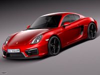 Porsche Cayman GTS 20143d model