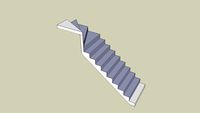 escalier 1/4 tournant