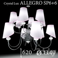 Chandelier Crystal Lux ALLEGRO SP6 + 6