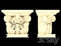 PILASTERS 3D FLOWERS