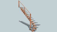 Escalier quart gauche