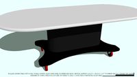 TABLE DINING ROLLING YOU CHOOSE TOP COLOR BY JOHN A WEICK RA