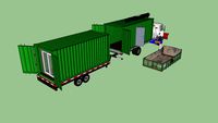 Multi Business Mobile Container House Mechanic Shop Tow Truck Hiab Snow Plow