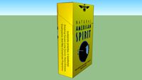 unopened american spirit lights cigarette box