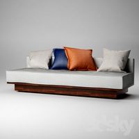 Sofa with pillows