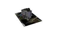 サンクスのあるビル a building in Sakurashinmachi