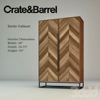 Crate&amp;Barrel Estilo Cabinet