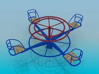3D Model Children's carousel