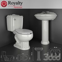 TOILET &amp; WASHBASIN - ROYALTY PARTENON