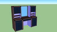 Tocador de madera vanity cabinet