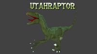 Feathered and with skin textured -Utahraptor ostrommaysorum- incl. renders & pics