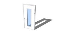 Blunt door with window_2300x1000mm