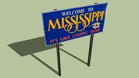 Welcome Sign Mississippi