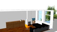 Dressoir en haard