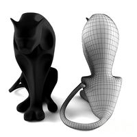 Black Panther Sculpture