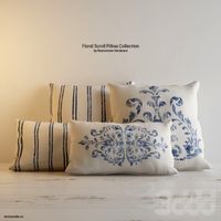 FLORAL SCROLL PILLOW COLLECTION