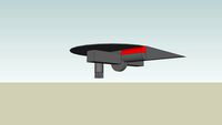 A star ship in a modified classic Trek style