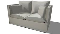 canapé TIMOTHEE blanc, Maisons du monde. Réf: 124381 prix 399