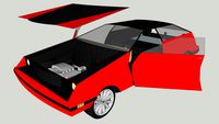90's looking 2door turbine hatchback