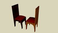 Silla de madera saldaña