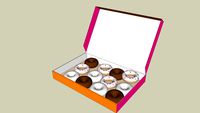 Dunkin Donuts Box (Open)