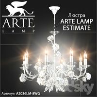 Chandelier Arte lamp Estimate A2036LM-8WG