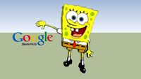 sketchup y bob esponja
