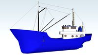 barco, barco de pesca, navio