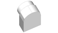ventilation converter transformation 100mm to 110x60 Nuaire